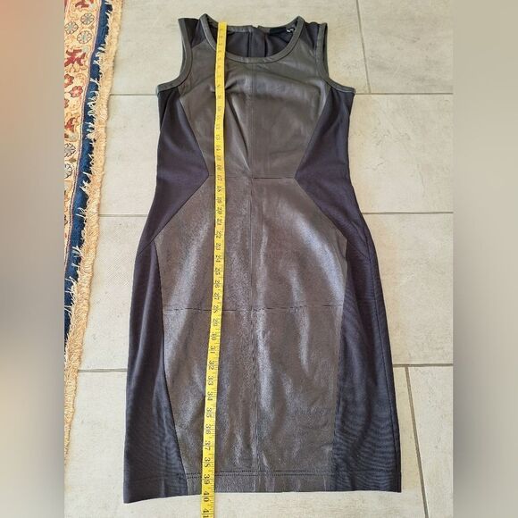 Trouve Genuaine Leather front panel dress size 10‎ - Picture 7 of 8
